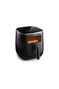 Philips HD92557/80 Airfryer 5.6 lt Tek Hazneli Izgara Yapan Led Ekranlı Yağsız Sıcak Hava Fritözü Siyah