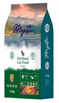 Mystic Somonlu Kısırlaştırılmış Tahıllı Yetişkin Kuru Kedi Maması 1.5 kg