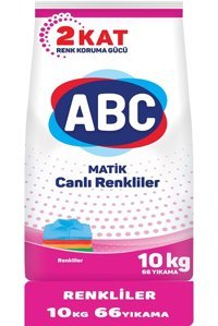 Abc Matik Renkliler İçin 66 Yıkama Toz Deterjan 10 kg