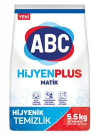 ABC Matik Hijyen Renkliler ve Beyazlar İçin 36 Yıkama Toz Deterjan 5.5 kg