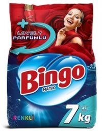 Bingo Matik Renkliler İçin 47 Yıkama Toz Deterjan 7 kg