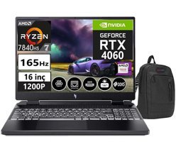 Acer Nitro 16 AN16-41 NHQLLEY00102 Harici GeForce RTX 4060 AMD Ryzen 7 16 GB Ram DDR5 1 TB SSD 16 inç Full HD + FreeDos Gaming Notebook Laptop