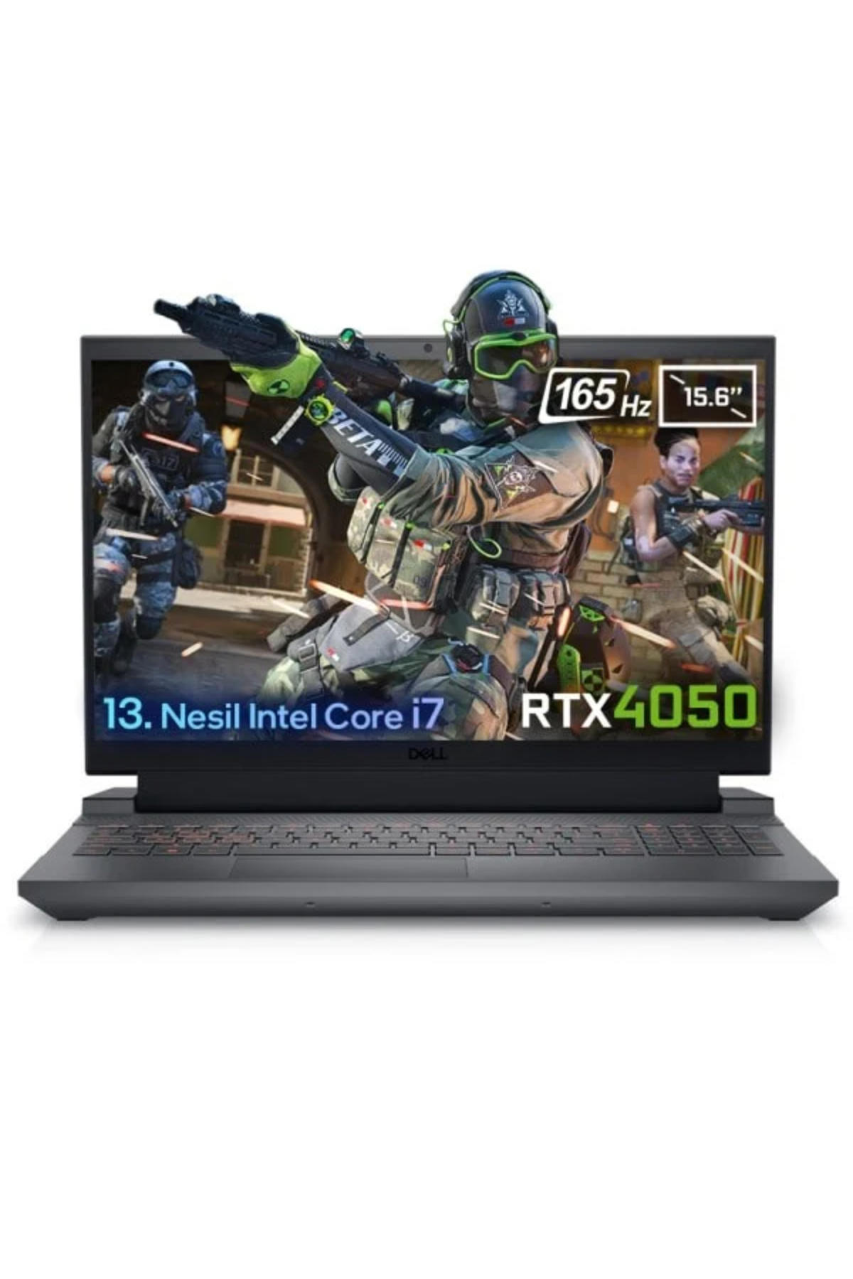 Dell G15 5530 G155530010U Harici GeForce RTX 4050 Intel Core i7 64 GB Ram DDR5 2 TB SSD 15.6 inç Full HD Windows 11 Pro Gaming Notebook Laptop