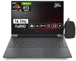 HP Victus Z7Z4N1EA19 Harici GeForce RTX 4060 AMD Ryzen 5 16 GB Ram DDR5 1 TB SSD 16.1 inç Full HD FreeDos Gaming Notebook Laptop