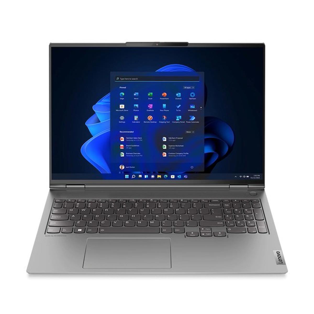 Lenovo ThinkBook 16p Harici GeForce RTX 3060 AMD Ryzen 7 16 GB Ram DDR4 512 GB SSD 16 inç WQXGA FreeDos Laptop