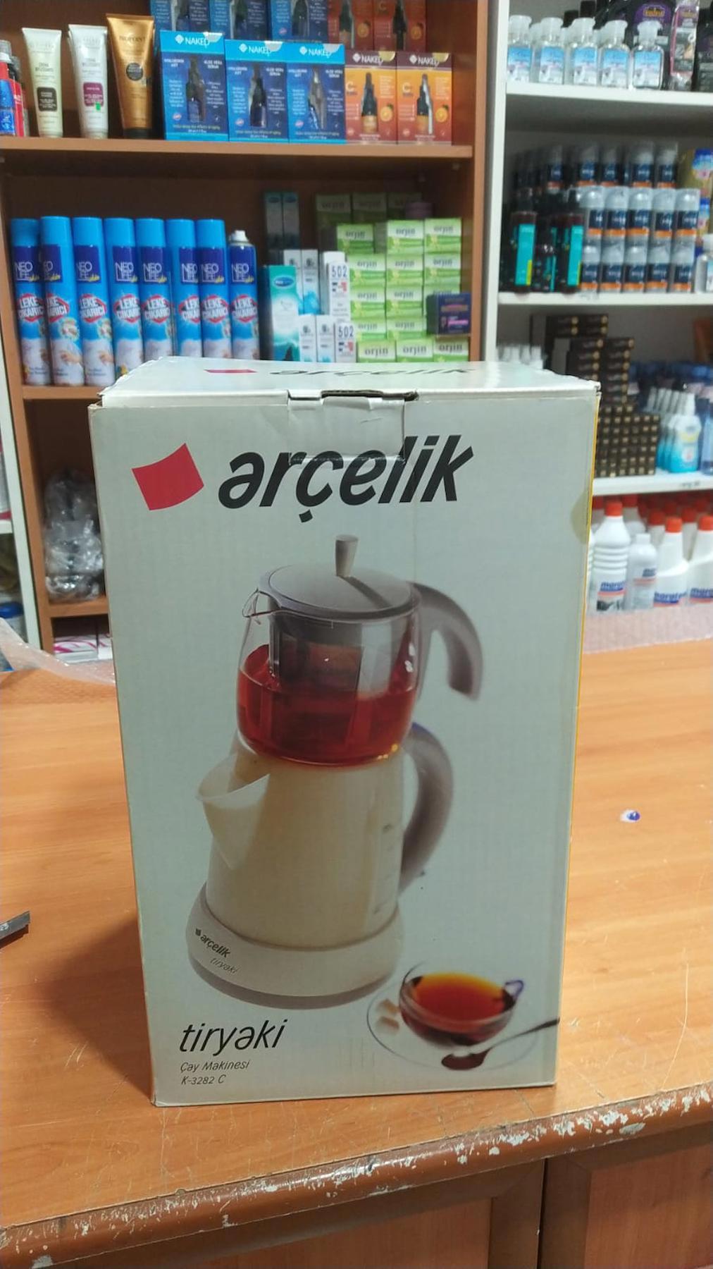 Arçelik Otomatik Cam Demlikli 1650 W Işıklı Plastik Gri Çay Makinesi