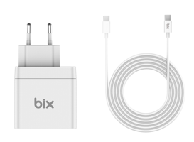 Bix BX-UC65WFTA Universal USB Kablolu 65 W Hızlı Şarj Aleti Beyaz