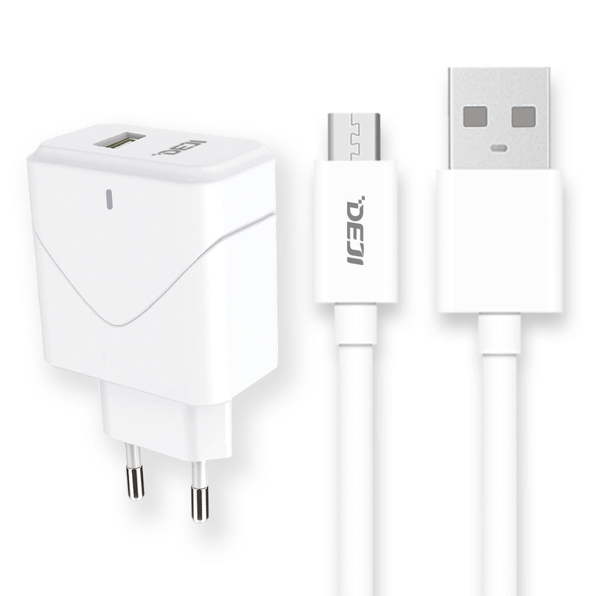 Deji Universal Micro USB Kablolu 18 W Hızlı Şarj Aleti Beyaz