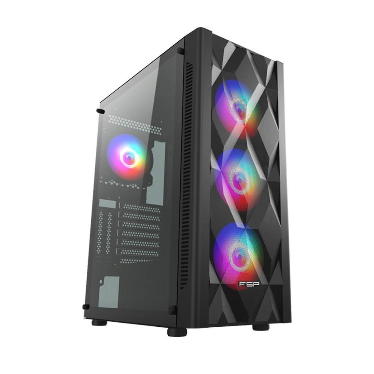 Fsp CMT395A RGB 4 Fanlı Siyah Dikey Kullanım ATX Bilgisayar Kasası