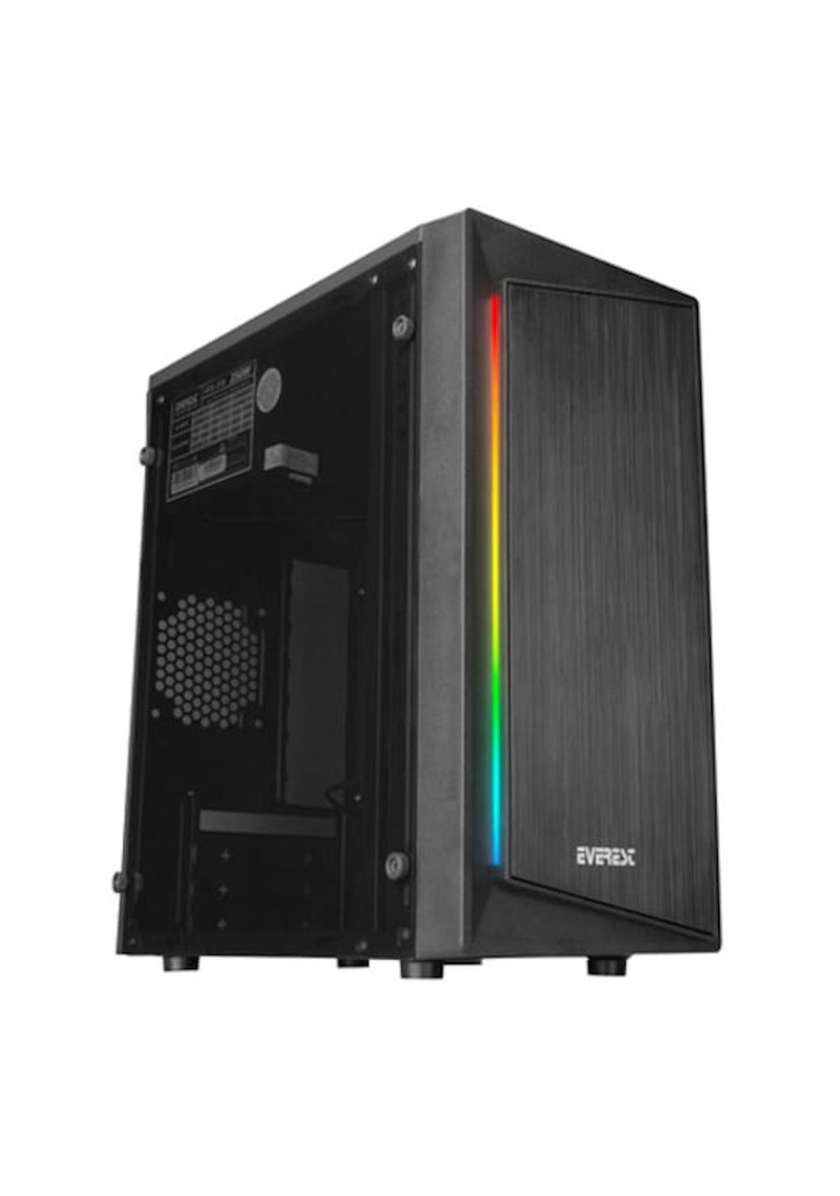 Everest Blazon Peak RGB 2 Fanlı Siyah Dikey Kullanım ATX Bilgisayar Kasası