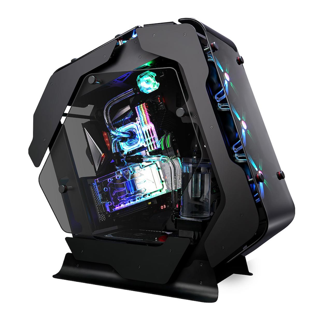 Zalman Z-Machine500 RGB 5 Fanlı Siyah Dikey Kullanım ATX Bilgisayar Kasası