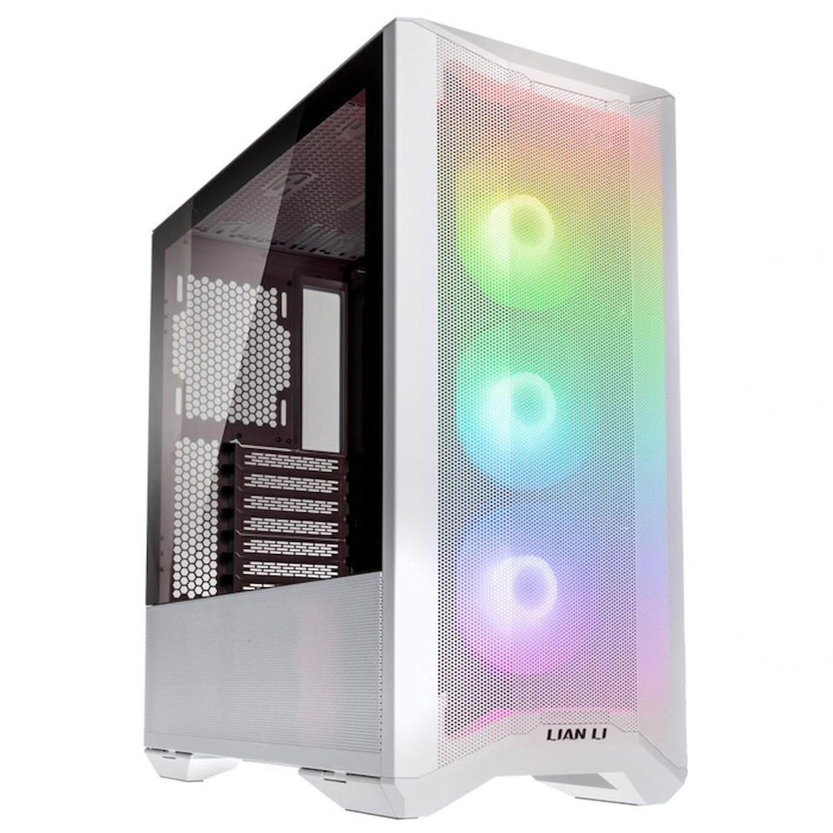 Lian Li Lancool II RGB Mesh 3 Fanlı Beyaz Dikey Kullanım ATX Oyuncu Bilgisayar Kasası