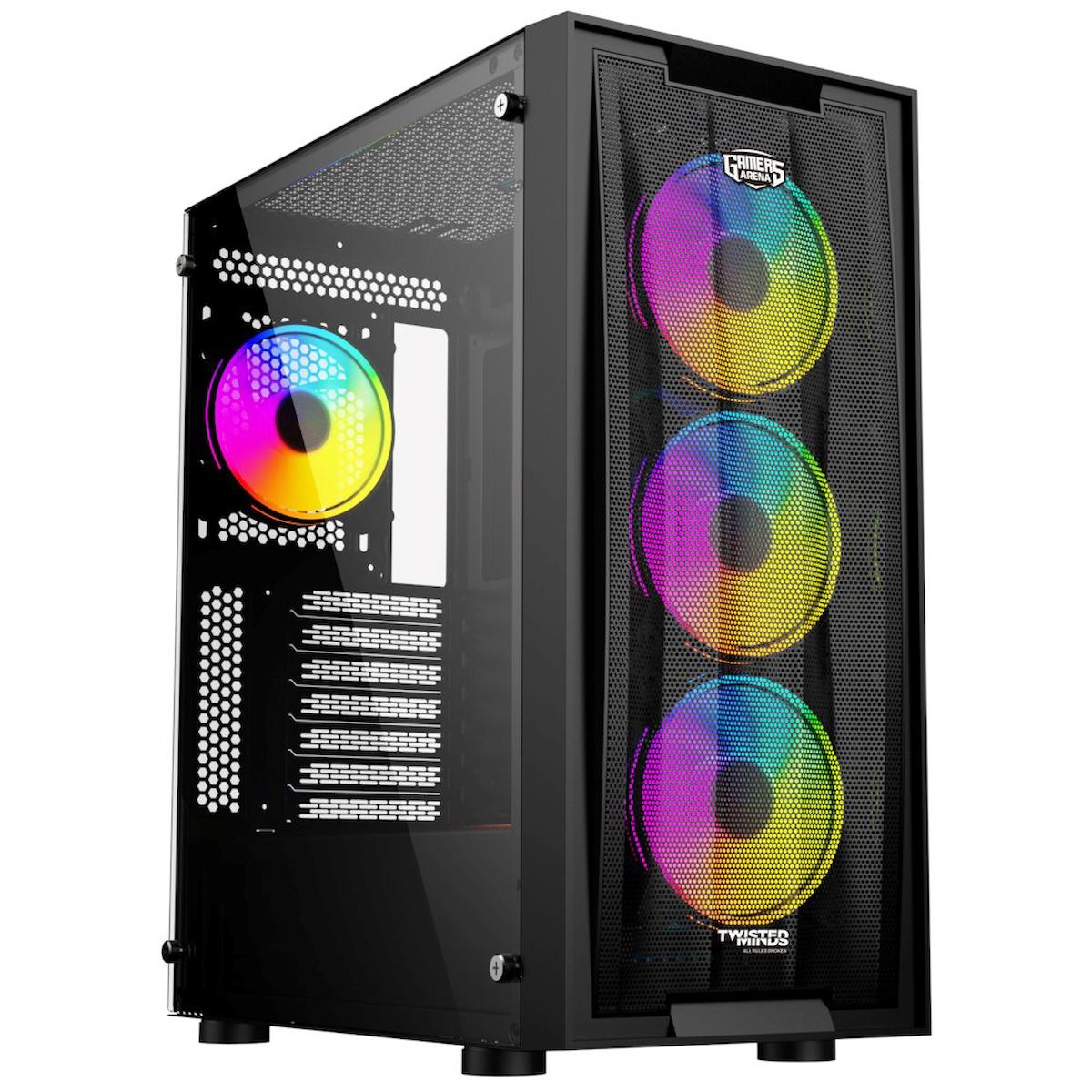 Twisted Minds Minds TM-210XL RGB 4 Fanlı Siyah Dikey Kullanım ATX Bilgisayar Kasası