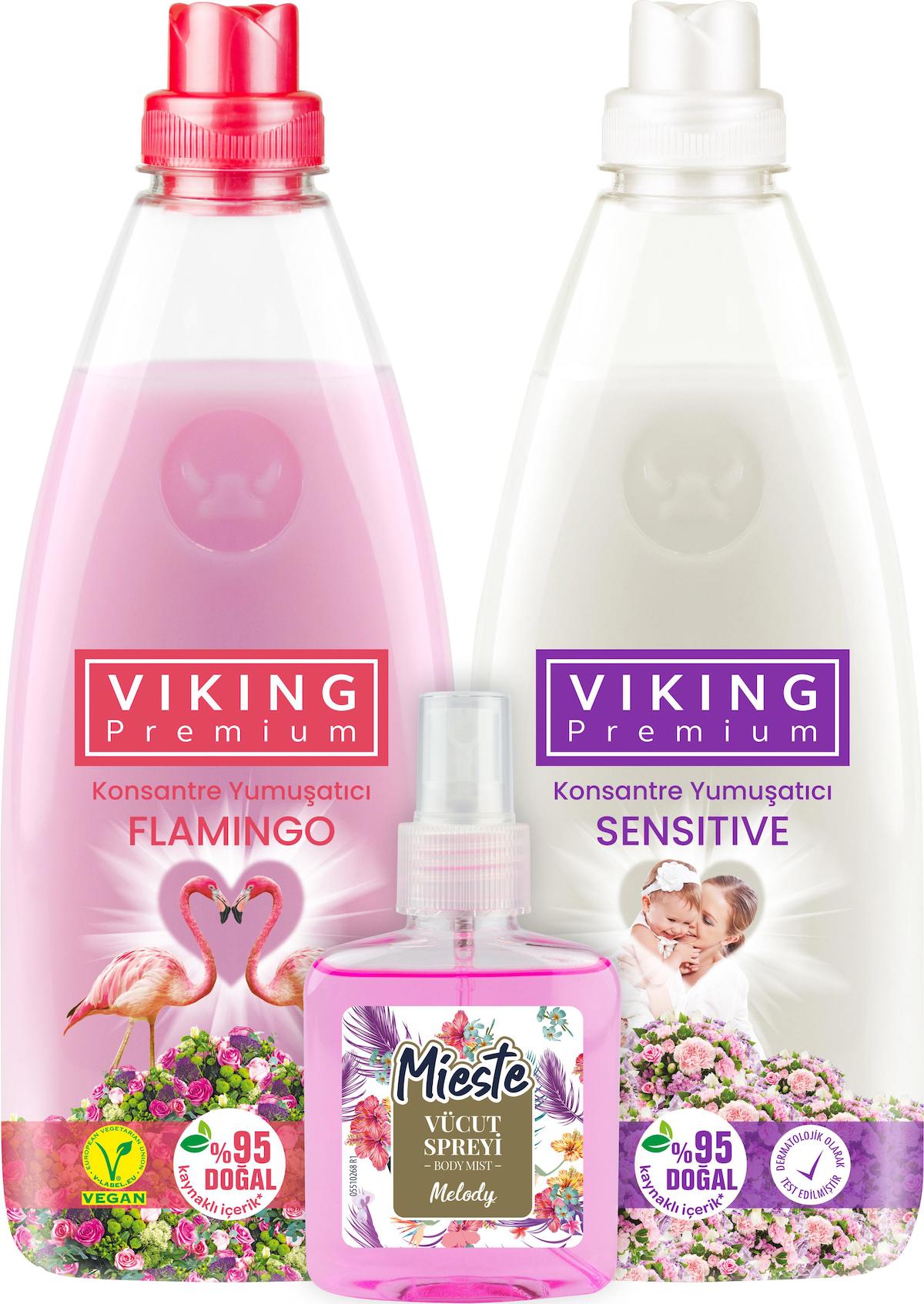 Viking Premium Konsantre 100 Yıkama Yumuşatıcı 2 x 1.2 lt