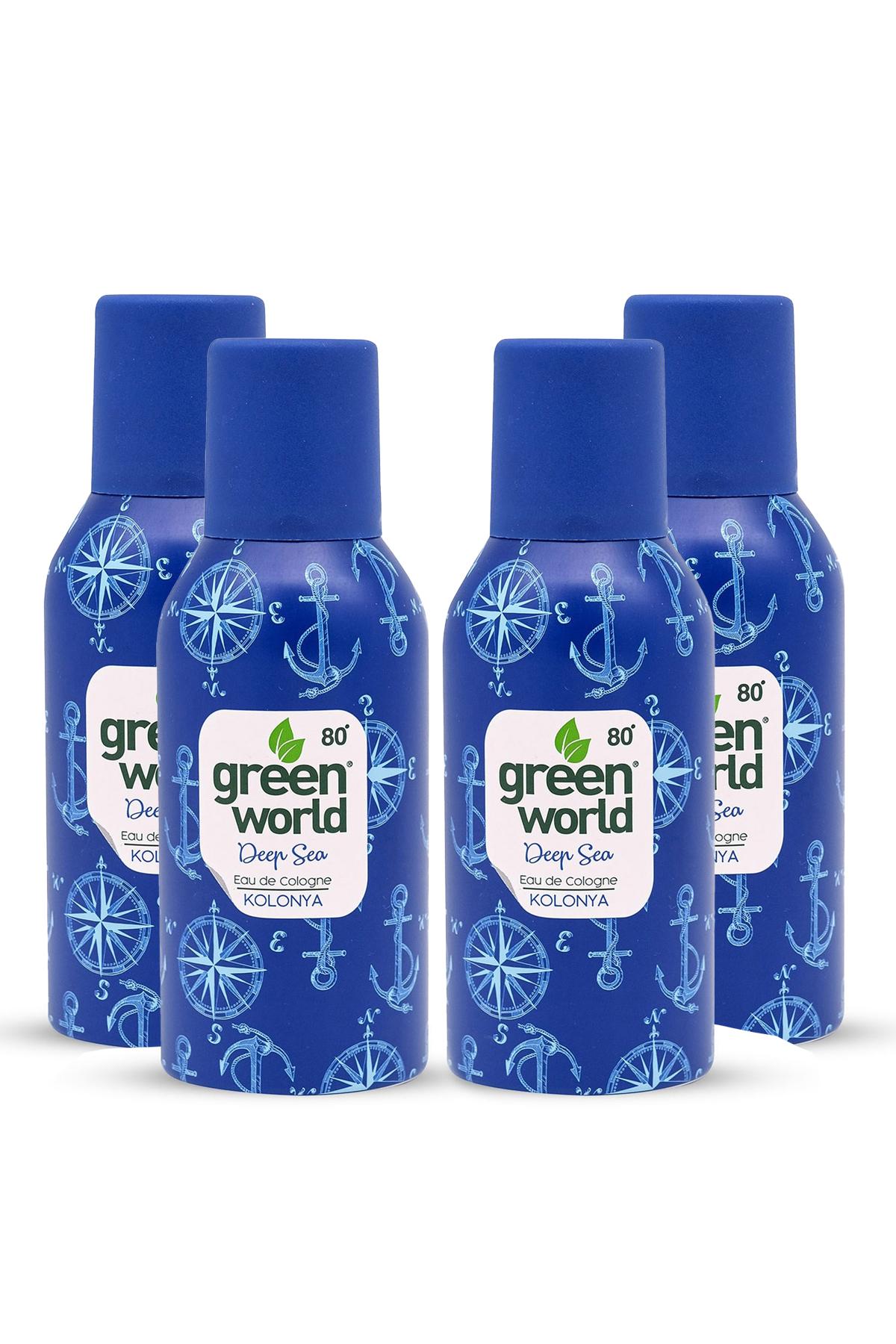 Green World Deniz Sprey Kolonya 150 ml 4'lü