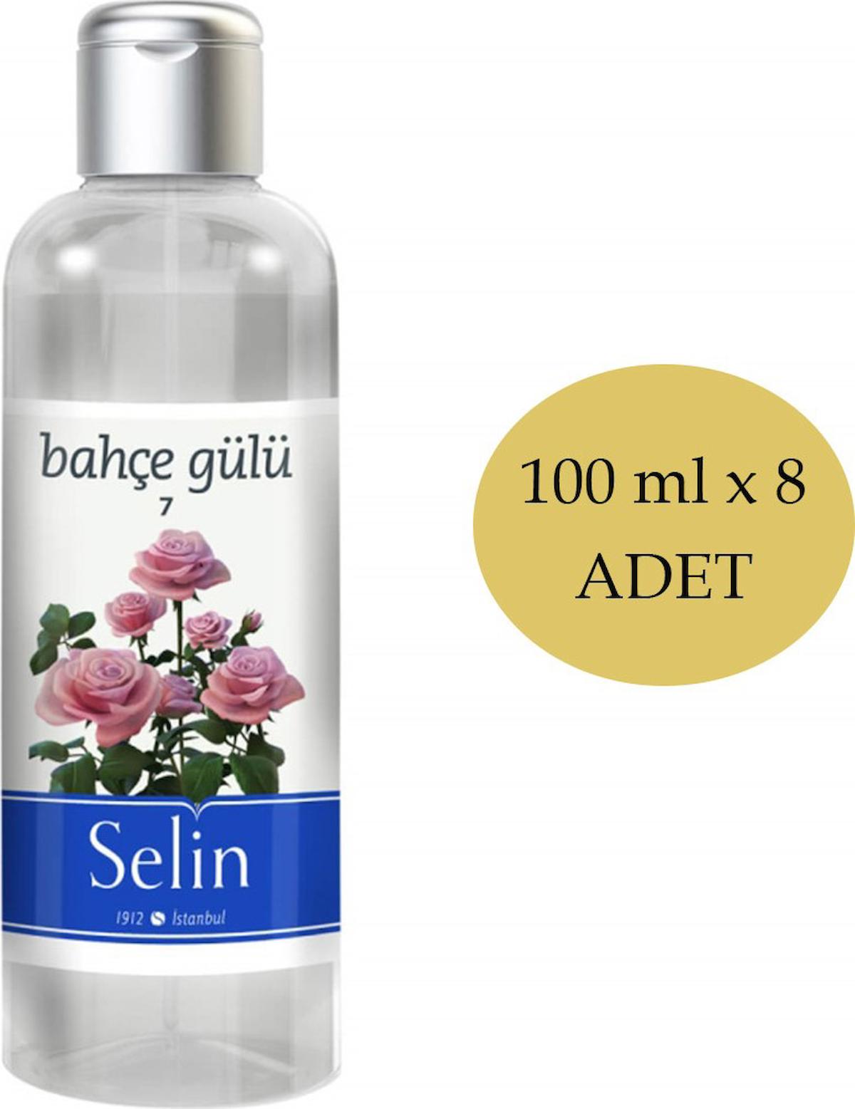 Selin Bahçe Gülü Kolonya 100 ml 8'li