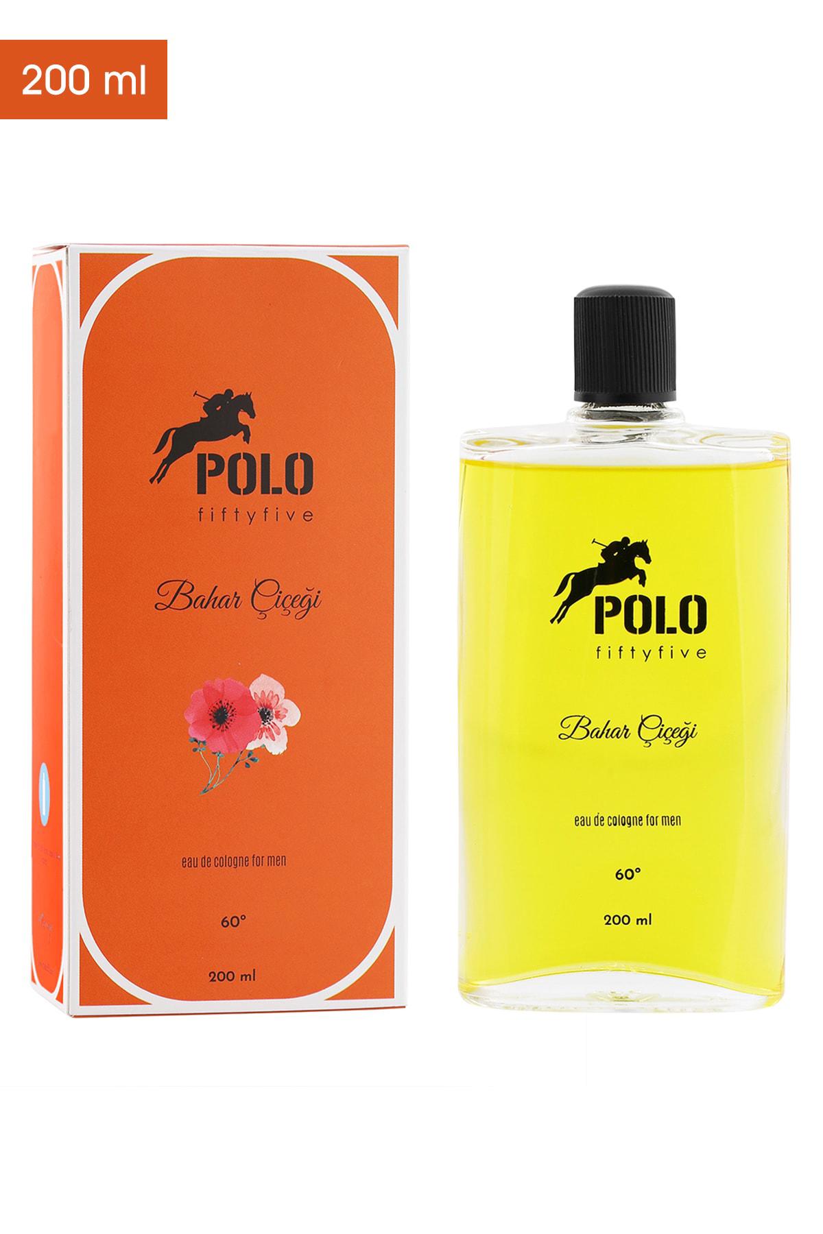 Polo55 Çiçeksi Cam Şişe Kolonya 200 ml