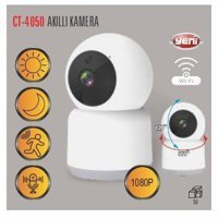 Cata CT-4050 Ethernet Mini 1 Kameralı 360 Derece Dönen Gece Görüşlü IP İç Mekan Kablosuz Güvenlik Kamerası