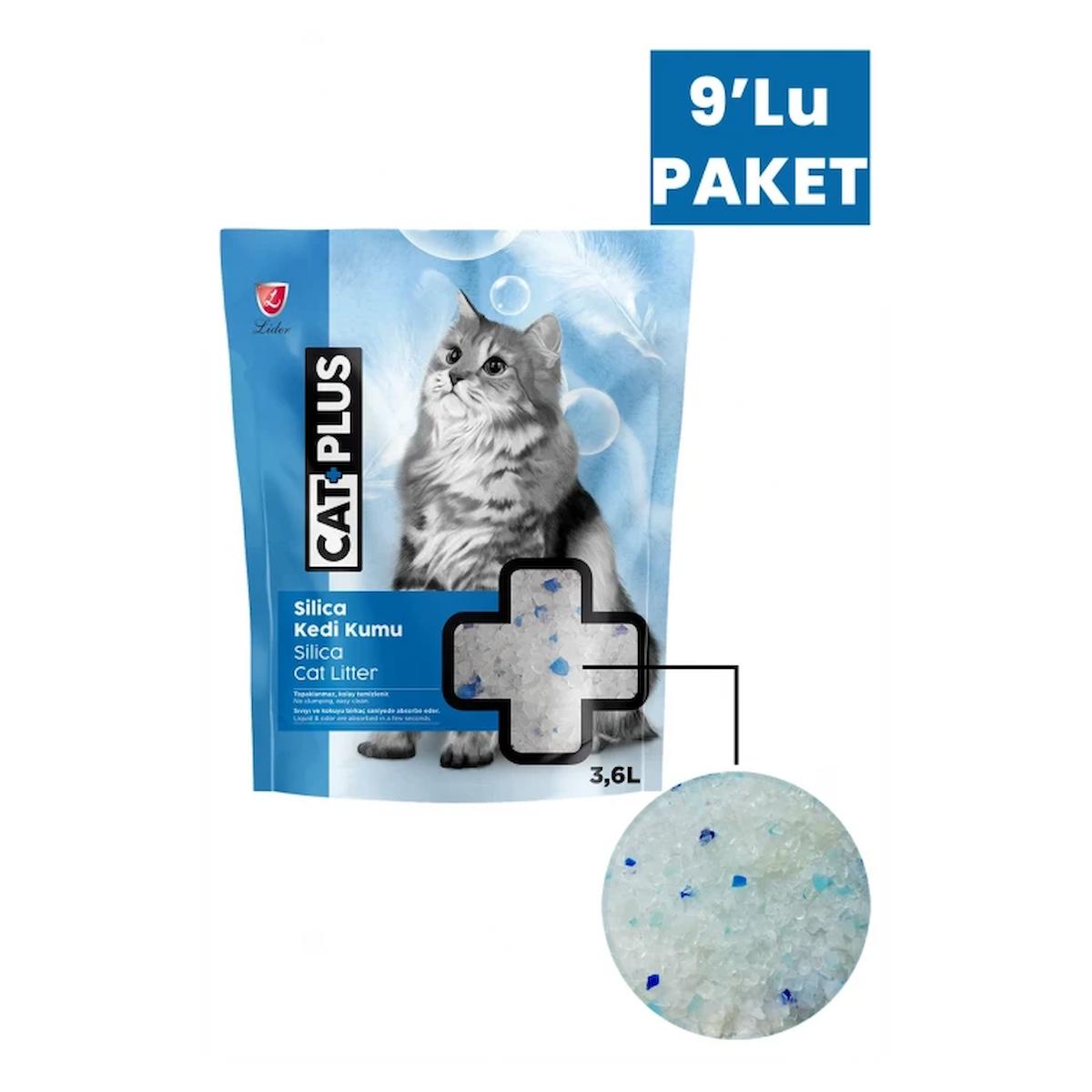 Catplus Kristal - Silika Kedi Kumu 9 x 3.6 lt