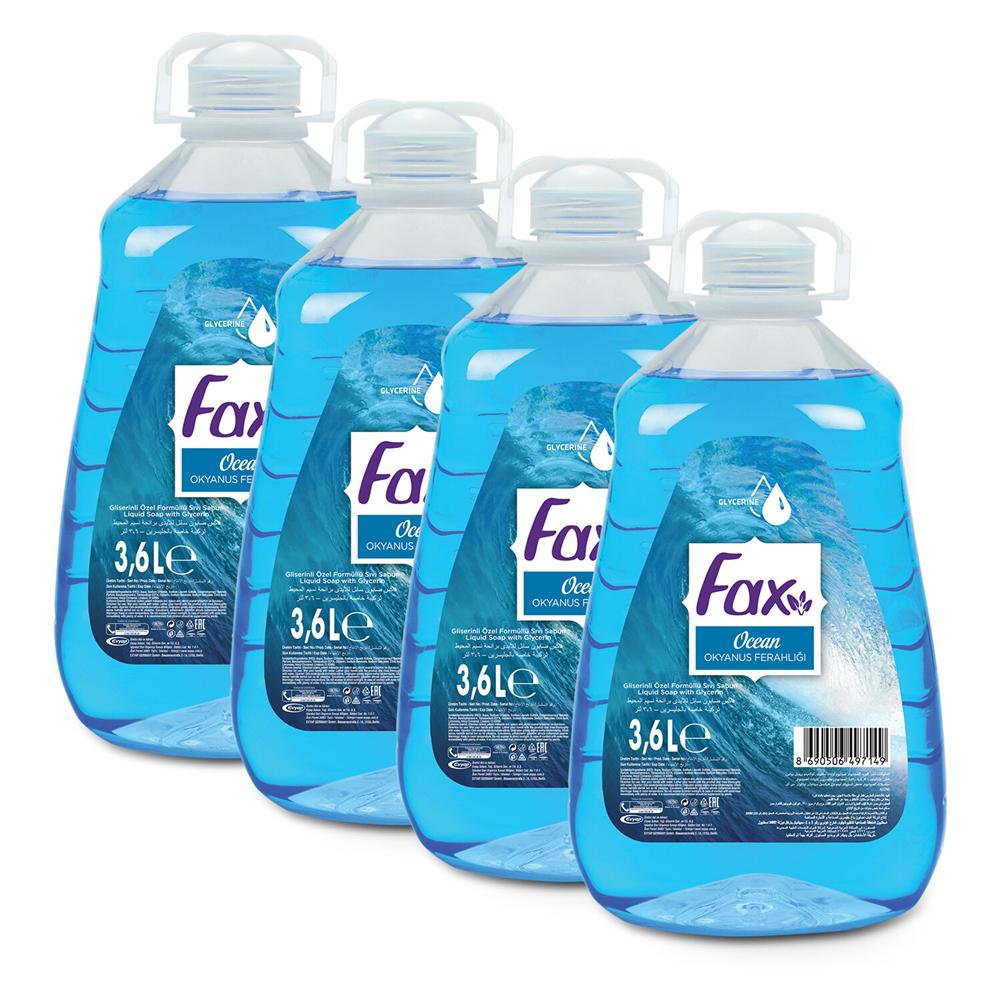 Fax Okyanus Ferahlığı Nemlendiricili Sıvı Sabun 4 x 3.6 lt 4'lü