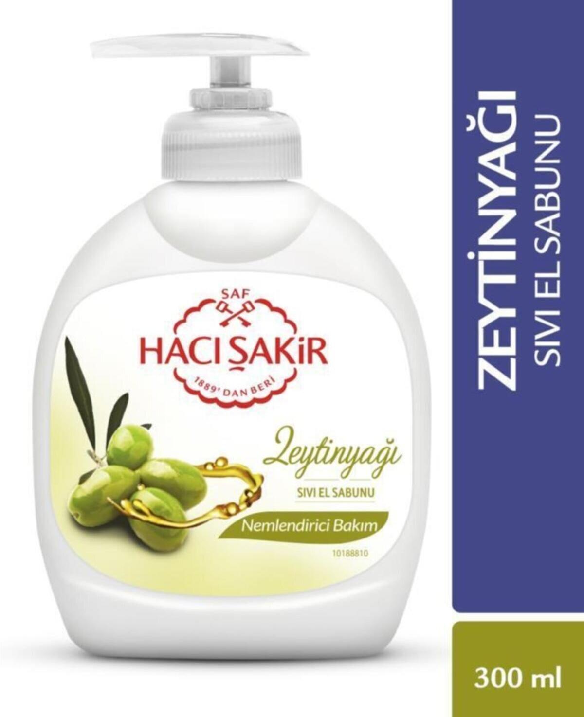 Hacı Şakir Zeytinyağlı Nemlendiricili Sıvı Sabun 300 ml Tekli