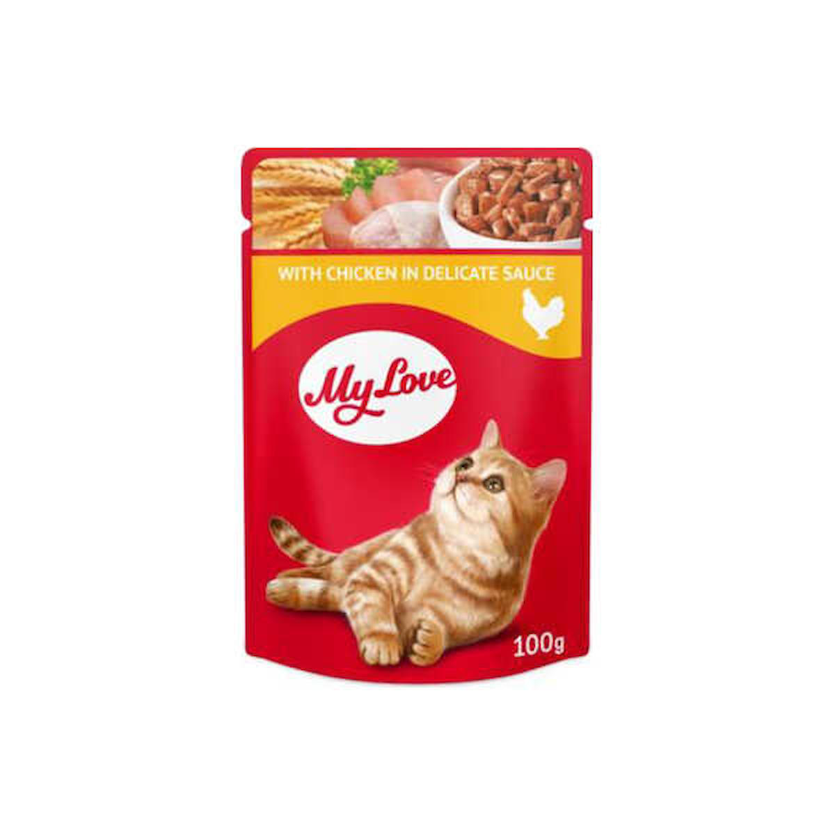 My Love Tavuklu Yetişkin Yaş Kedi Maması 100 gr