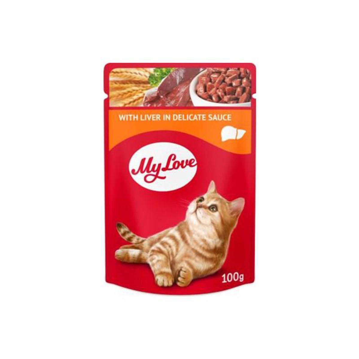 My Love With Liver In Delicate Sauce Ciğerli Yetişkin Yaş Kedi Maması 100 gr