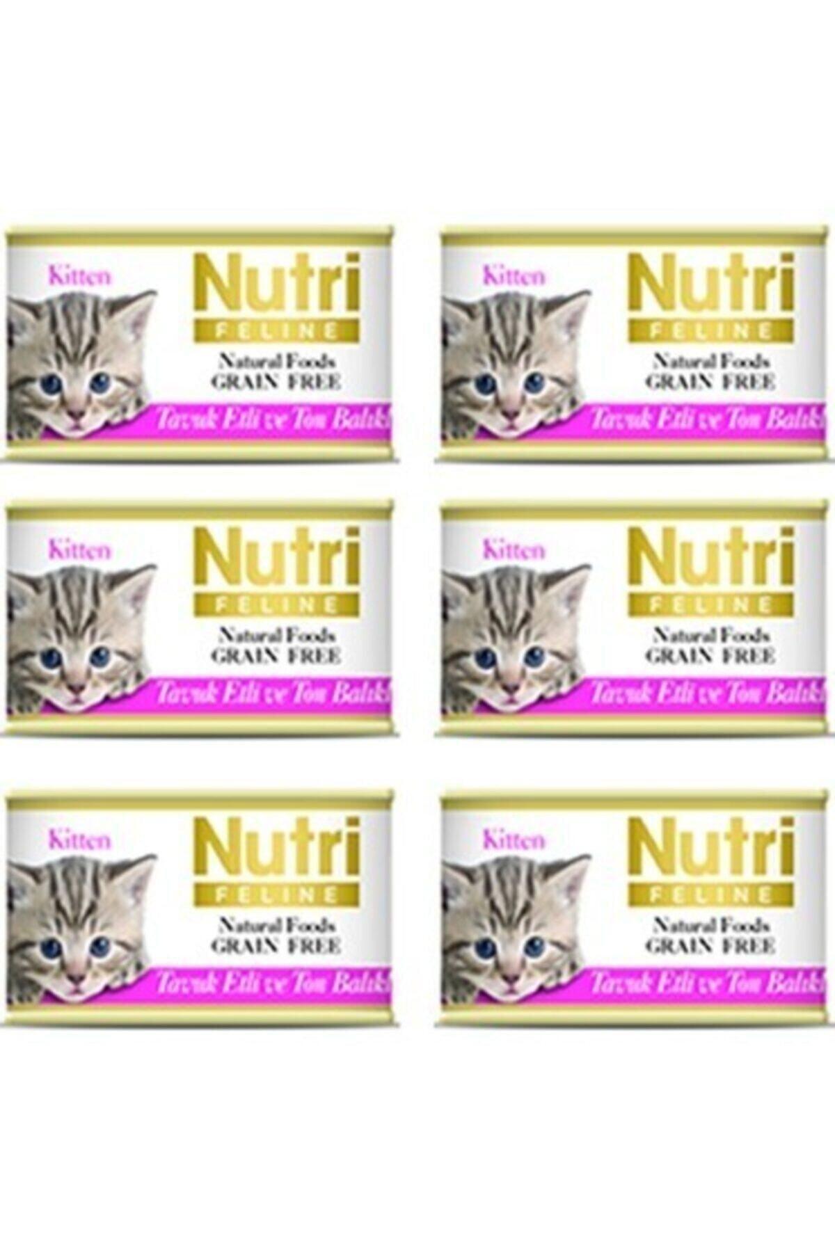 Nutri Feline Grain Free Ton Balıklı ve Tavuk Yavru Yaş Kedi Maması 85 gr