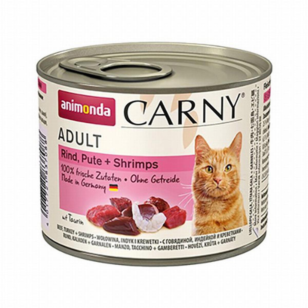 Animonda Carny Hindi Etli ve Karidesli Yetişkin Yaş Kedi Maması 200 gr