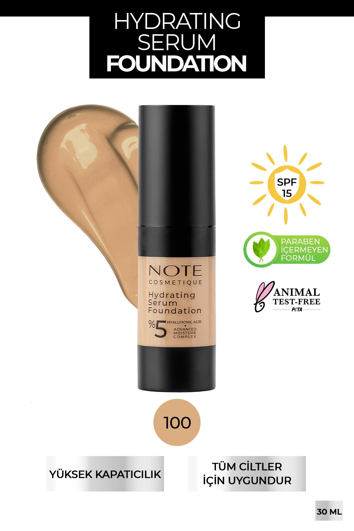 Note Hydrating 100 Güneş Koruyuculu Likit Serum Fondöten 35 ml