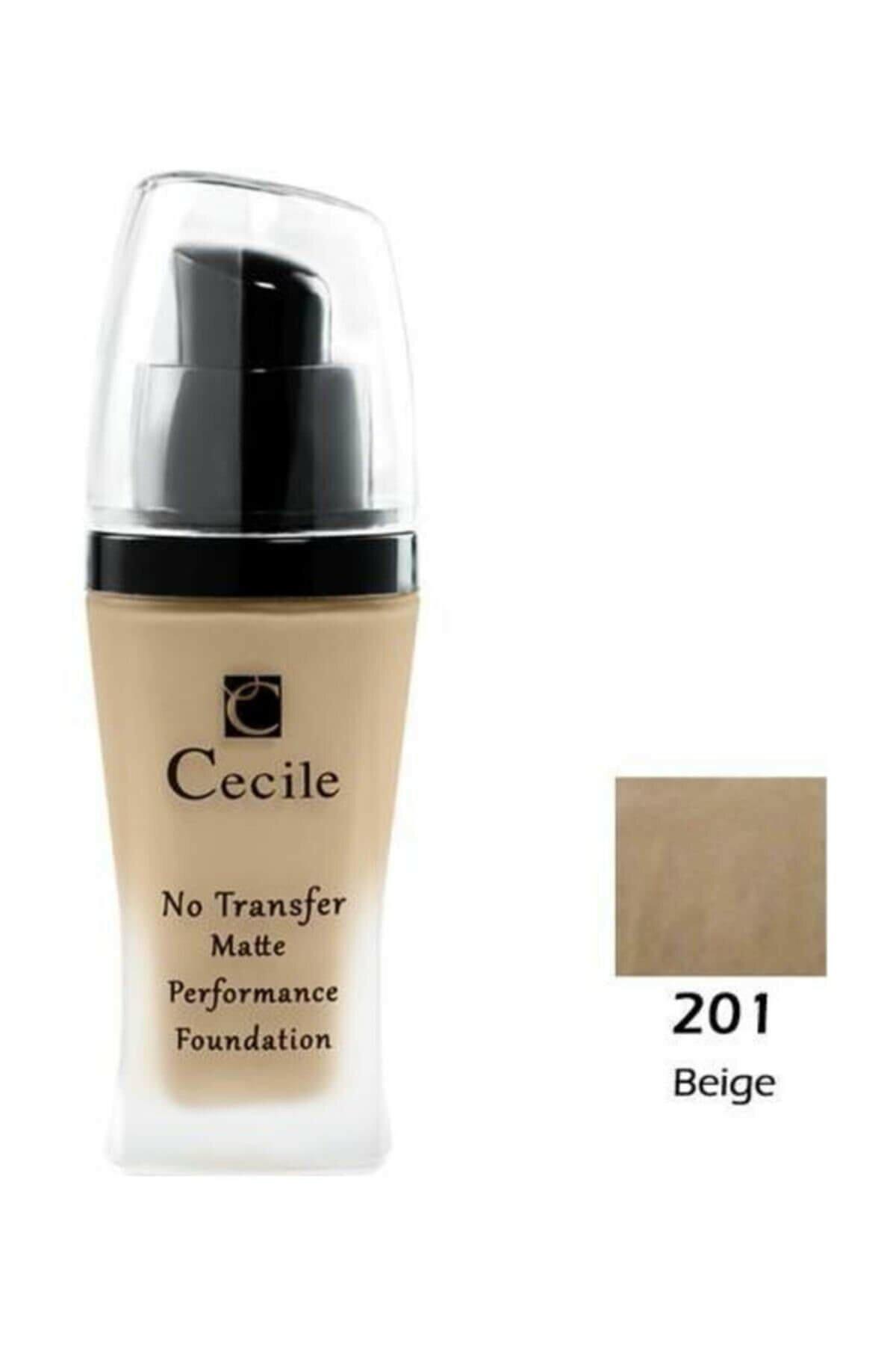 Cecile No Transfer Matte 201 Likit Serum Fondöten 30 ml