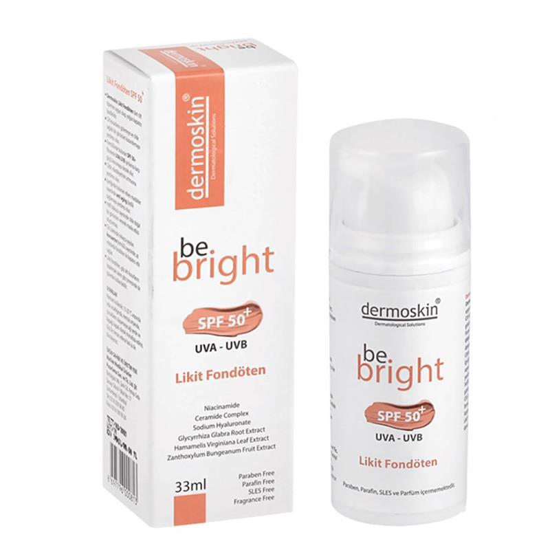 Dermoskin Be Bright Medium Güneş Koruyuculu Likit Serum Fondöten 33 ml