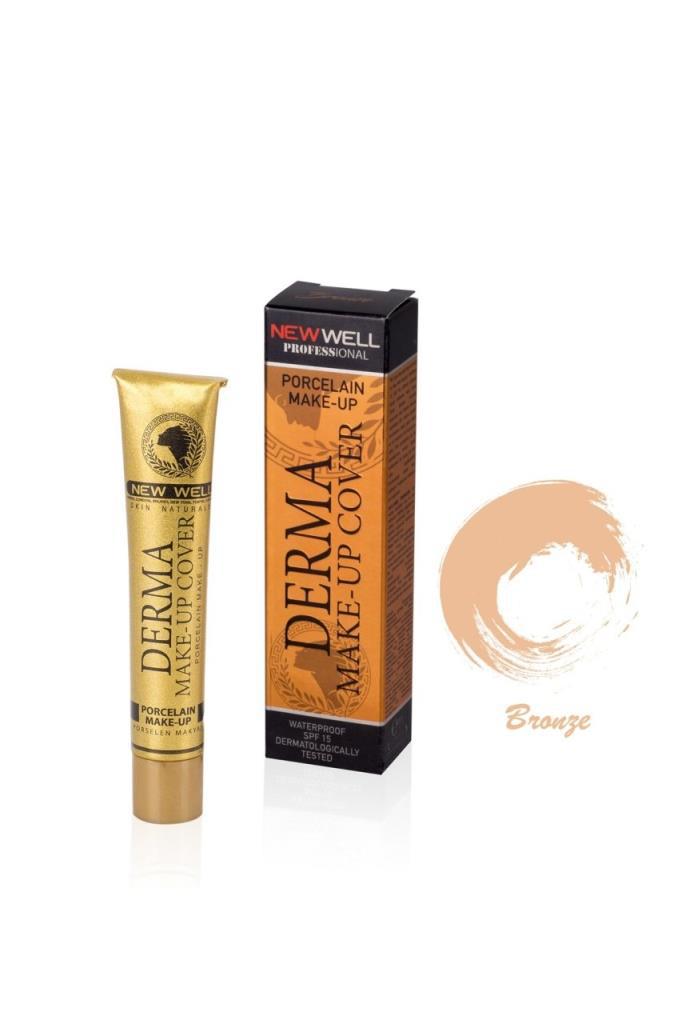 Newwell Derma Make-Up Cover 02 Bronze Evet Likit Tüp Fondöten 30 ml