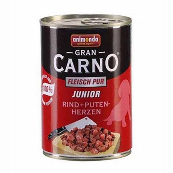 Animonda Gran Carno Hindili ve Sığır Etli Tüm Irklar Yavru Kuru Köpek Maması 6x400 gr