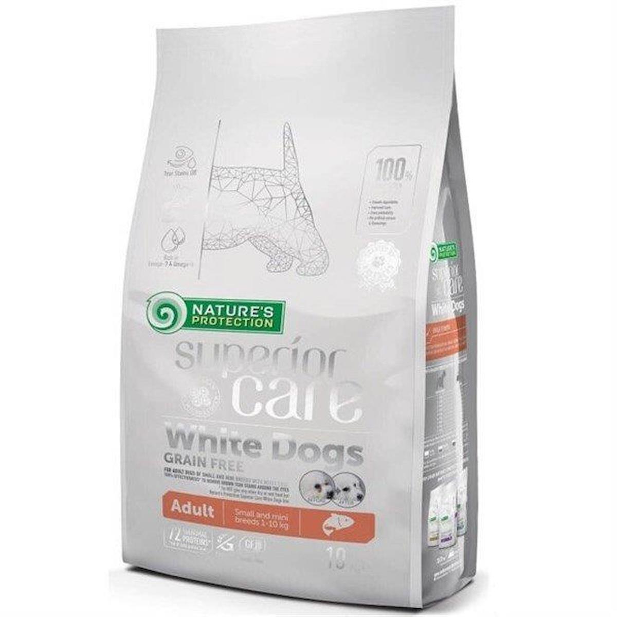 Nature'S Protection Superior Care White Dogs Somonlu Küçük Irk Yetişkin Kuru Köpek Maması 12 kg