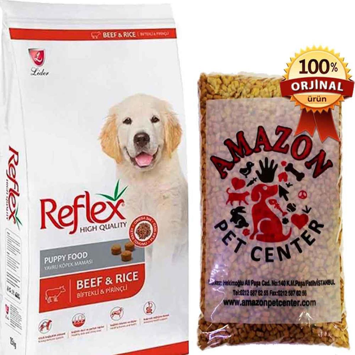 Reflex High Quality Biftekli ve Pirinçli Tüm Irklar Yavru Kuru Köpek Maması 1 kg