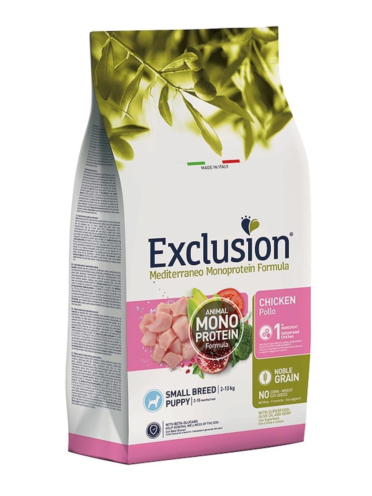 Exclusion Monoprotein Narlı ve Tavuklu Küçük Irk Yavru Kuru Köpek Maması 500 gr