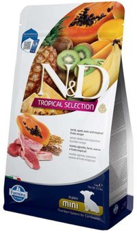 N&D Tropical Selection Kuzu Etli ve Papayalı Mini Irk Yavru Kuru Köpek Maması 5 kg