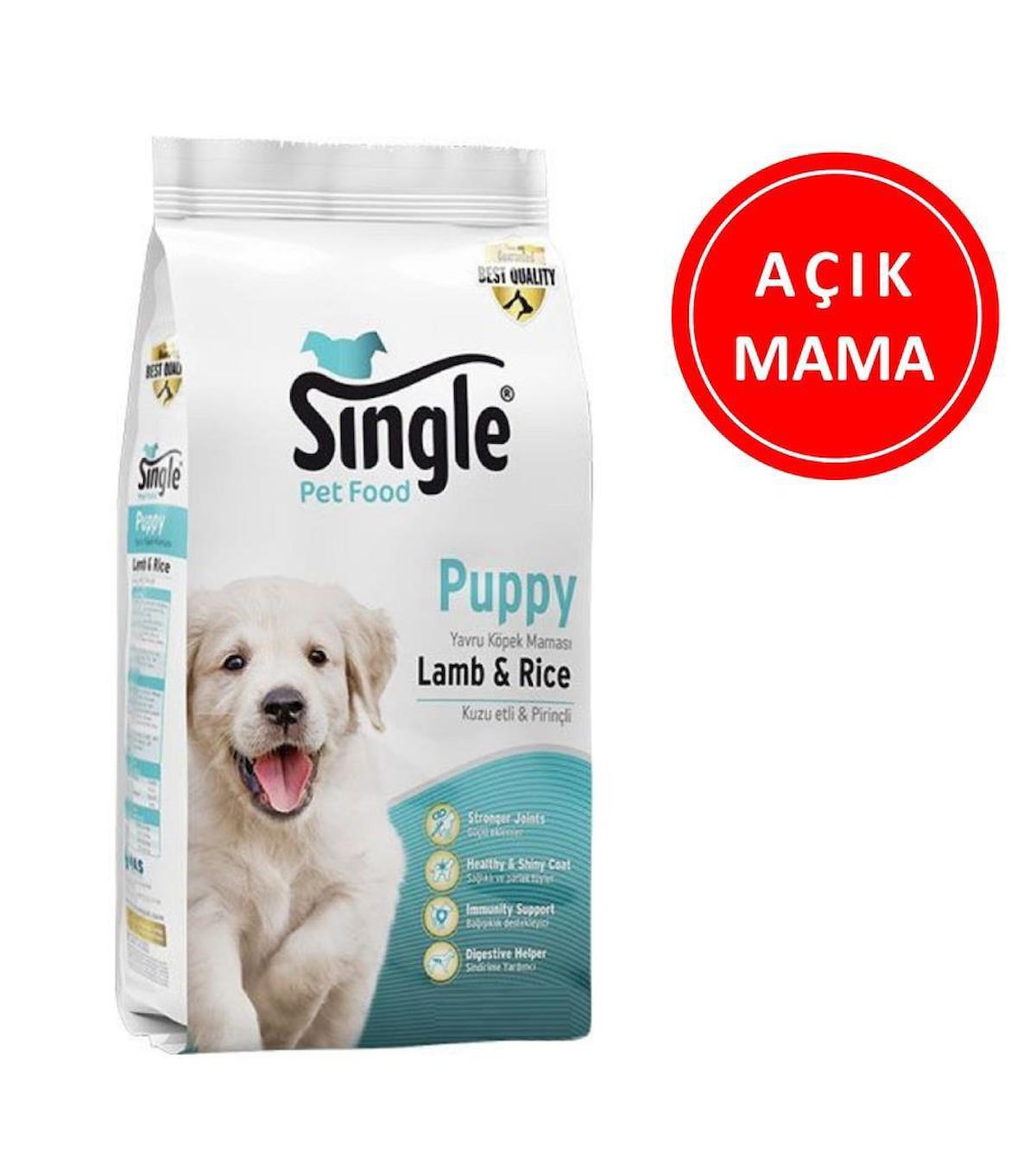 Single Kuzu Etli Tüm Irklar Yavru Kuru Köpek Maması 1 kg