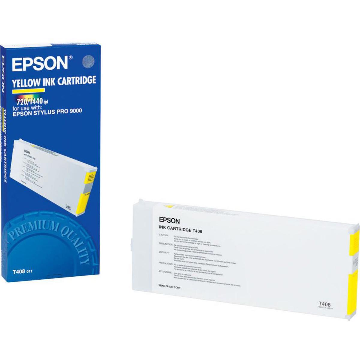 Epson T408-C13T408011 Orijinal sarı Mürekkep Kartuş