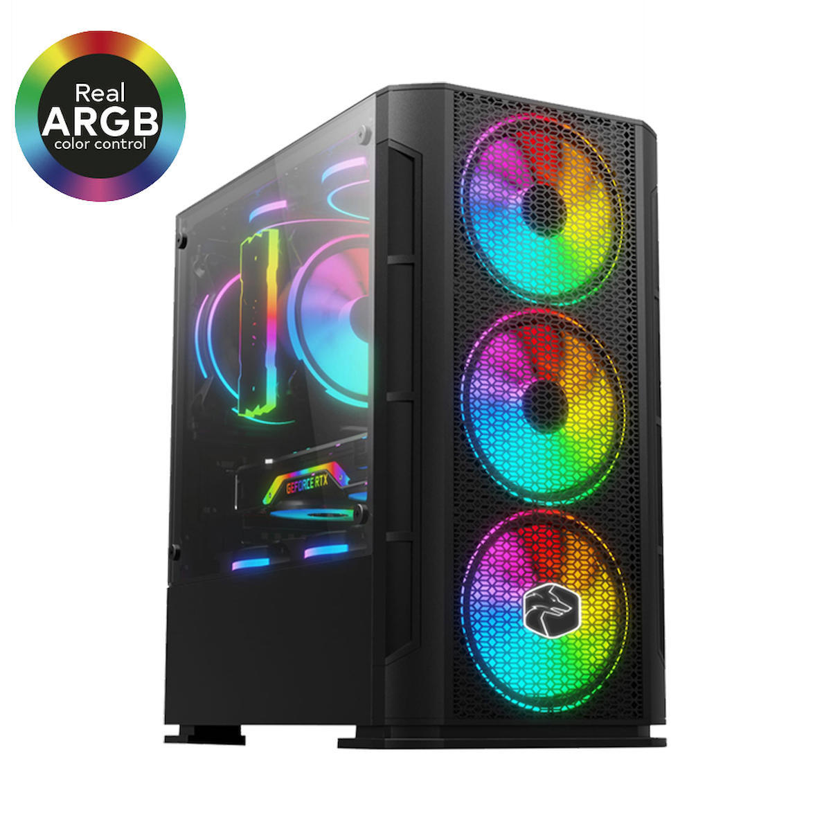 Biggamex SL08 Harici Radeon RX 550 Ekran Kartlı AMD Ryzen 3600 32 GB DDR4 256 GB SSD FreeDos Masaüstü Oyuncu Bilgisayarı