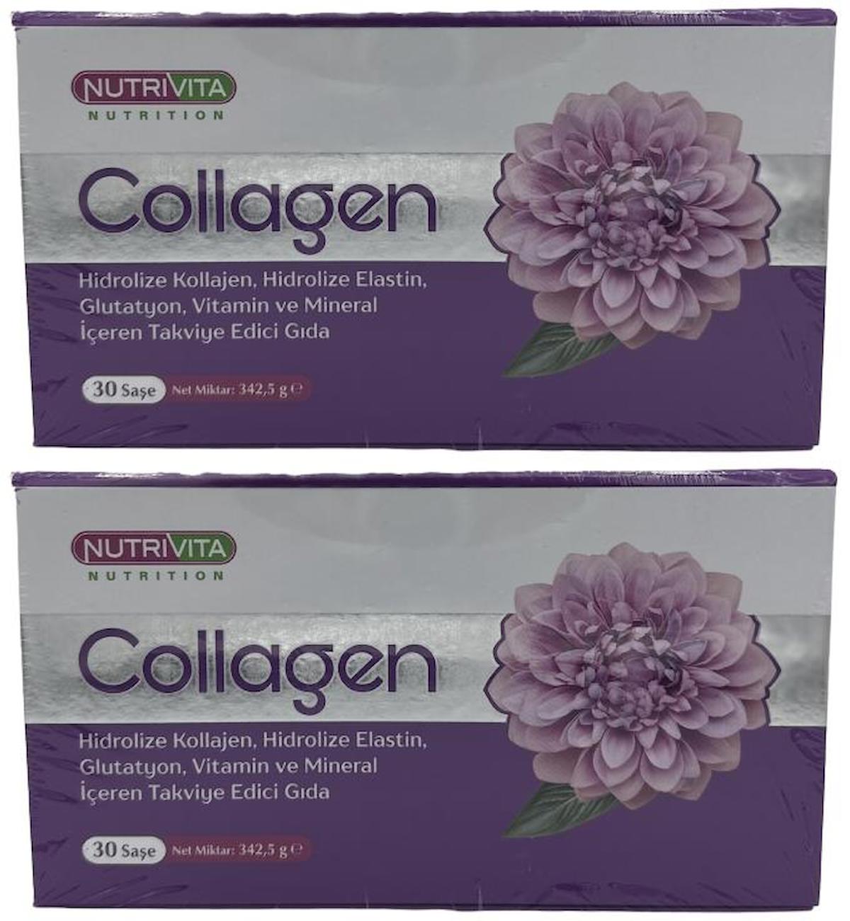 Nutrivita Nutrition Collagen Aromasız Unisex Vitamin 2x30 Şase