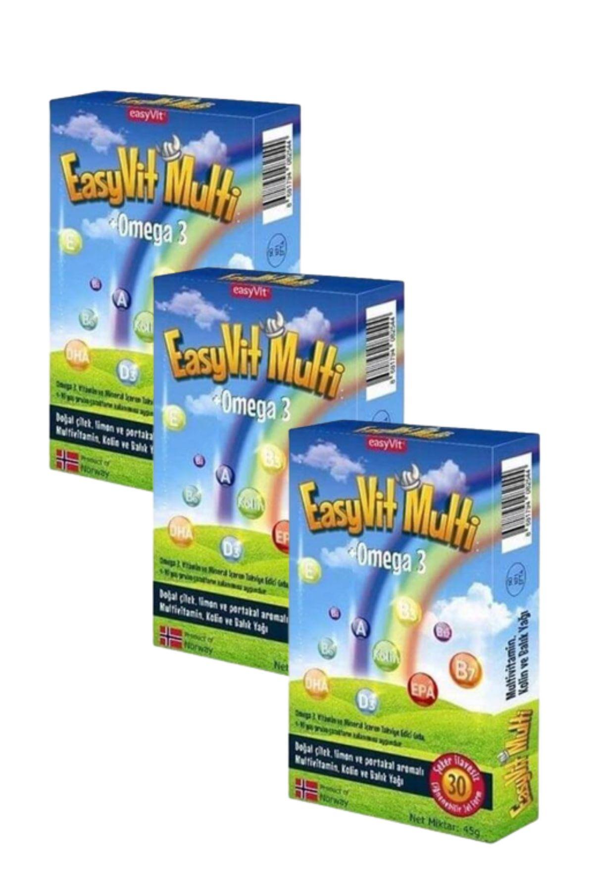 Easyvit Multi Aromalı Çocuk Vitamin 3x30 Tablet