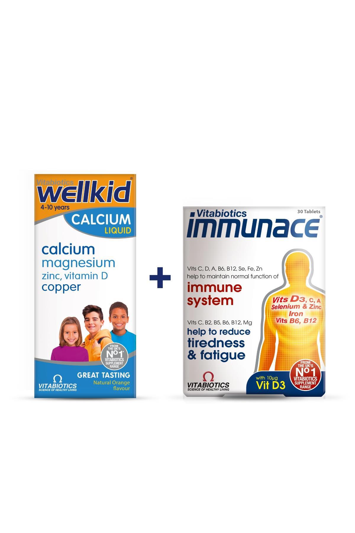 Wellkid Calcium Vitabiotic İmmunace Aromalı Çocuk Vitamin 150 ml