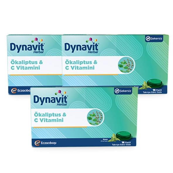 Dynavit Herbal Mentol Aromalı Unisex Vitamin 3x16 Tablet