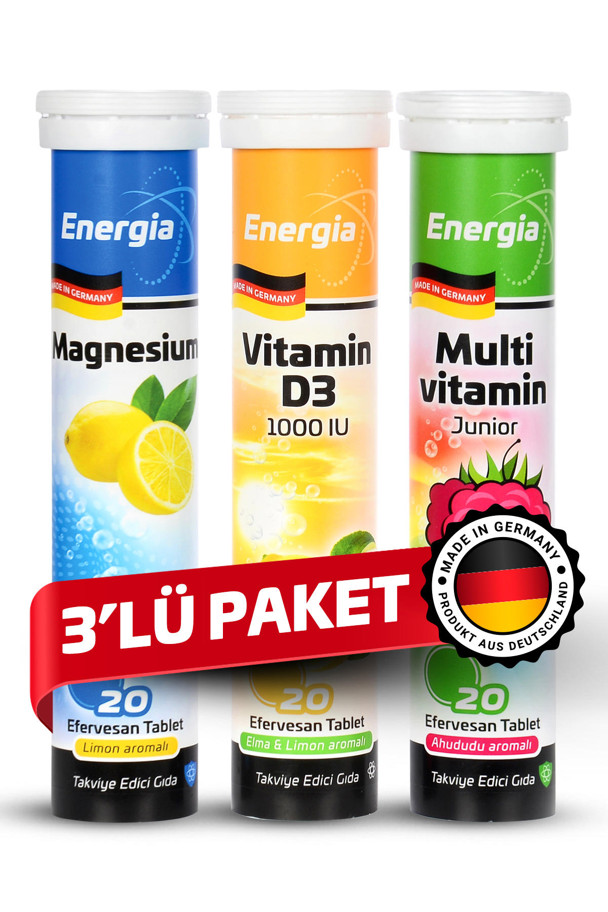 Energia Magnezyum Çocuk Vitamin 3x20 Tablet