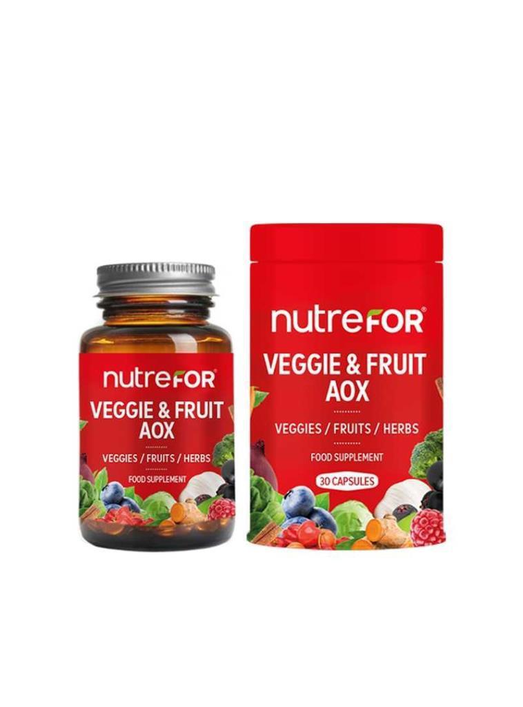 Nutrefor Veggie & Fruit Aox Aromalı Unisex Vitamin 30 Tablet