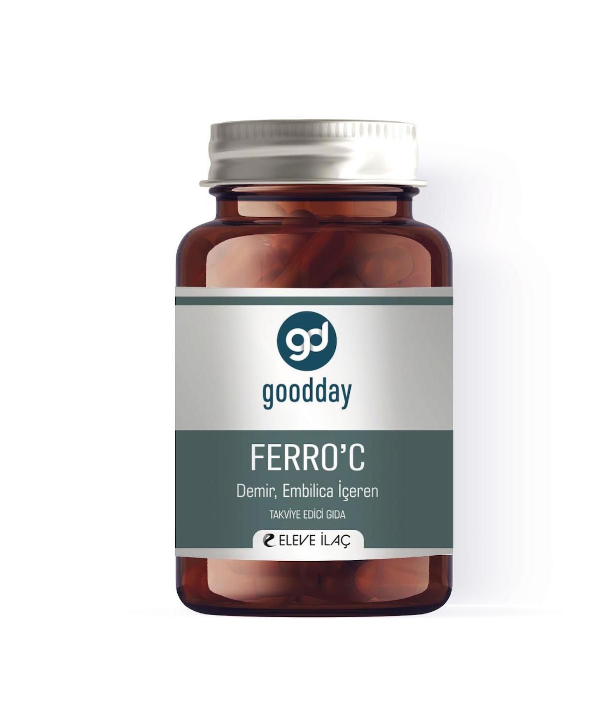 Goodday Ferro' C Aromasız Unisex Vitamin 60 Kapsül