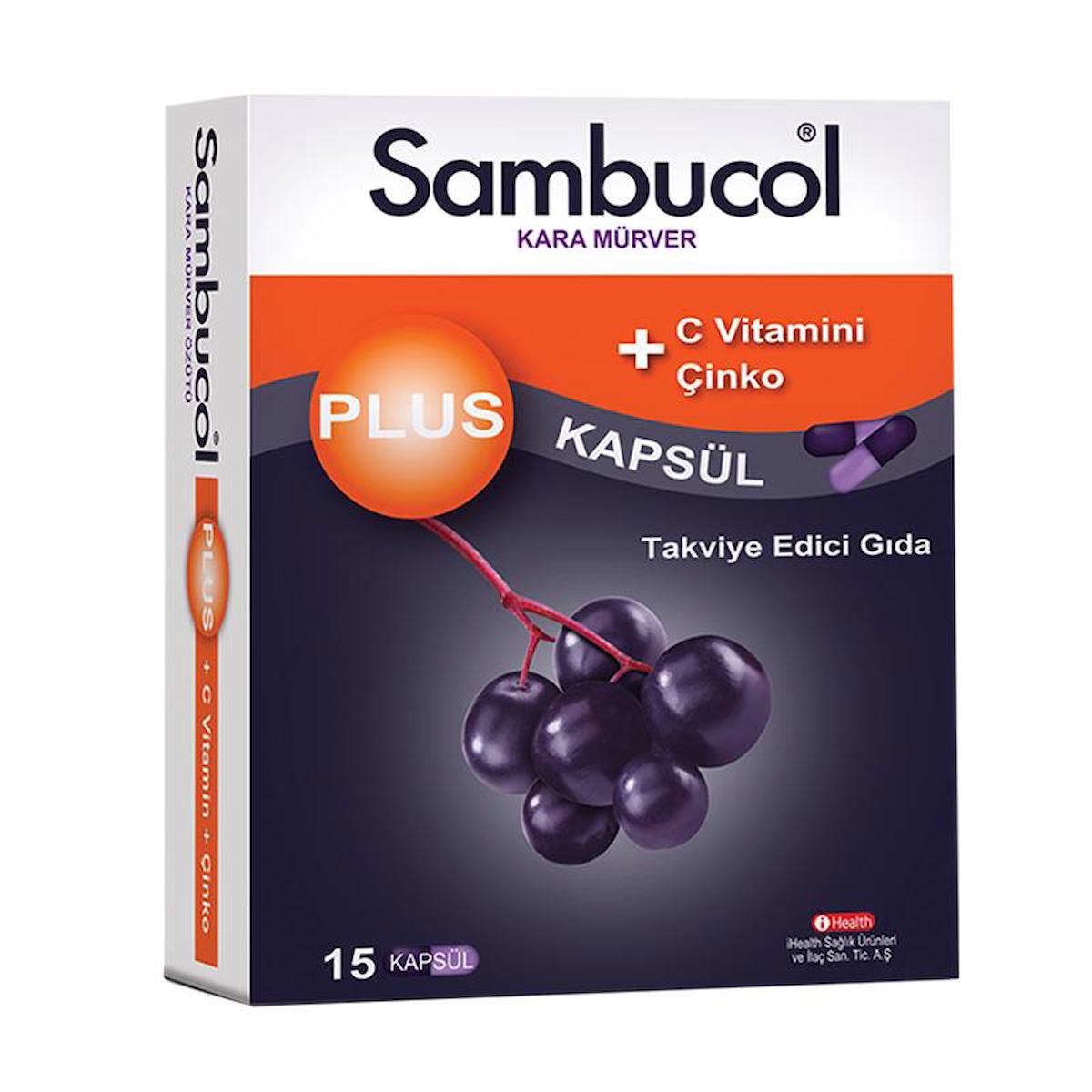 Sambucol Çinko Kara Mürver Unisex Vitamin 15 Kapsül