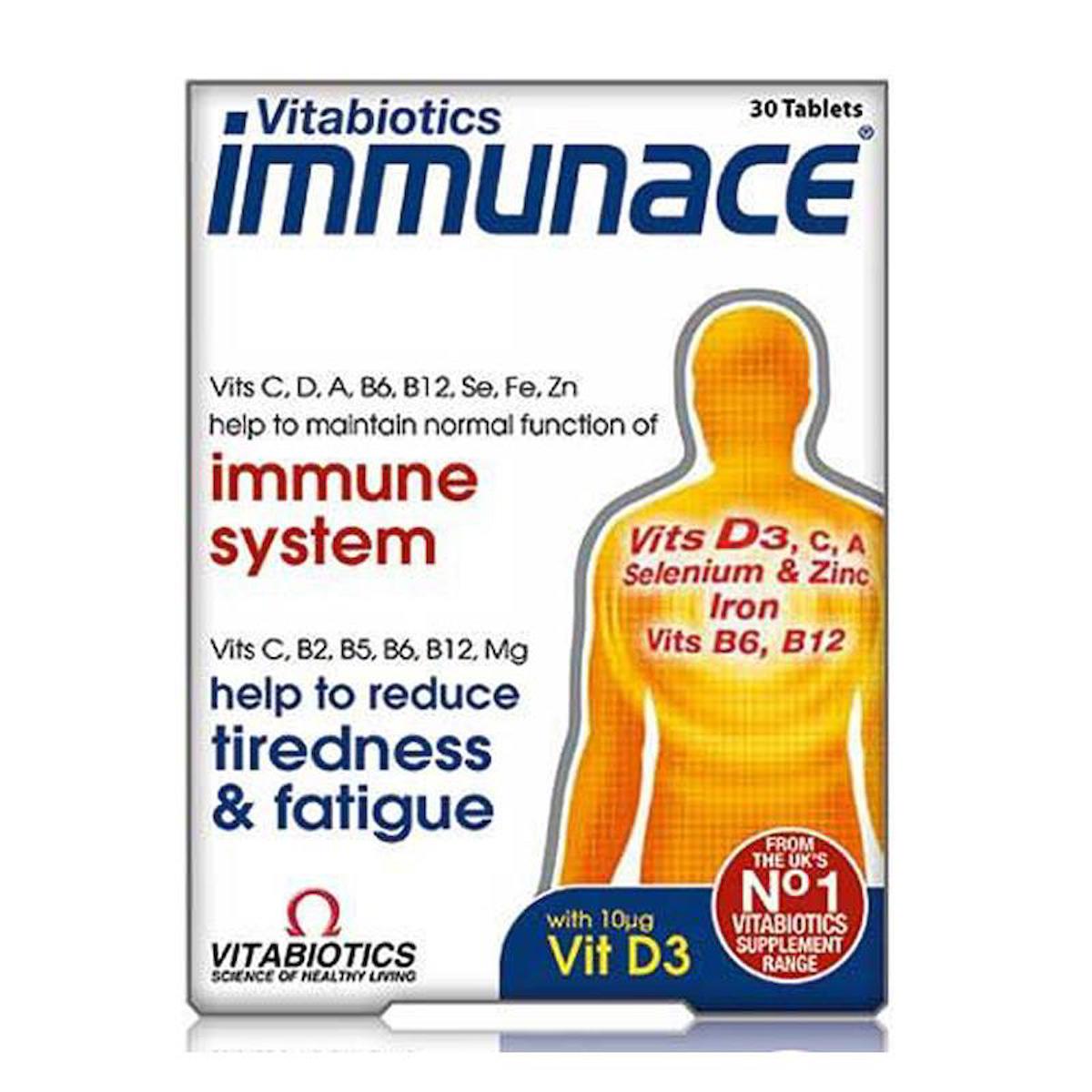 Immunace İmmune Aromasız Unisex Vitamin 30 Tablet